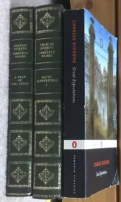 Charles Dickens Complete Works Centennial Edition Set Of 2 Books & 1 Paperback • £9.99