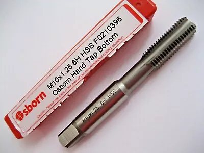 £9.01 • Buy M10 X 1.25 METRIC FINE HAND TAP HSS BOTTOM PLUG EUROPA TOOL OSBORN F0210396 P181