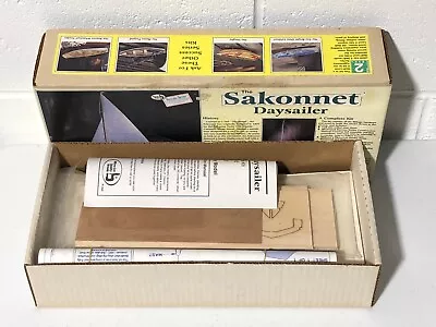 Midwest 983 Sakonnet Daysailer Sail Boat All Wood Display Model Kit Level 2 Open • $29.99
