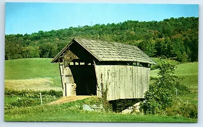 Postcard Smallest Covered Bridge In Vermont Near St Johnsbury F163 • $2.99