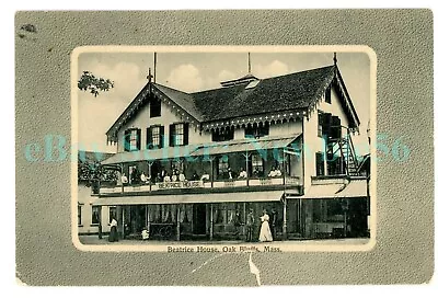 Martha's Vineyard Mass MA - BEATRICE HOUSE HOTEL AT OAK BLUFFS - Postcard • $12.50