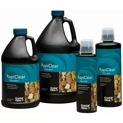 £54.95 • Buy Crystal Clear Rapiclear Flocculant Clears Murky Ponds Fast 3 Sizes Available