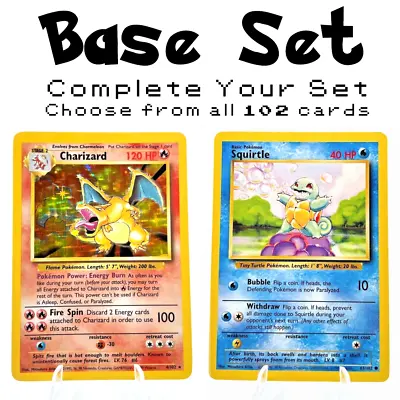 1999 Pokemon Base Set - Choose Your Card - WotC - US Seller - Free Shipping • $150.94
