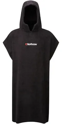 £22.91 • Buy Northcore Beach Basha Hooded Towel Changing Robe / Poncho - Black