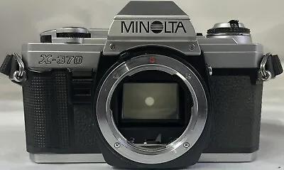 Minolta X-370 35mm Camera Body Only W/ Neck Strap -JN- • $19.99