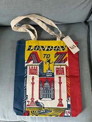 Brand New Edward Bawden London A-Z Design Cotton Tote Bag From V & A Exhibition • £25