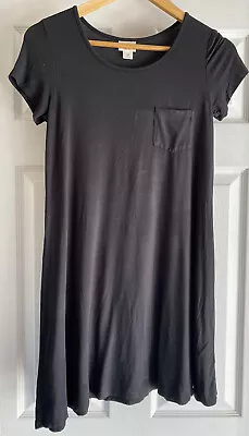 Mossimo T-Shirt Dress Black Womens Size XS Short Sleeve Stretch Crew Neck • $5