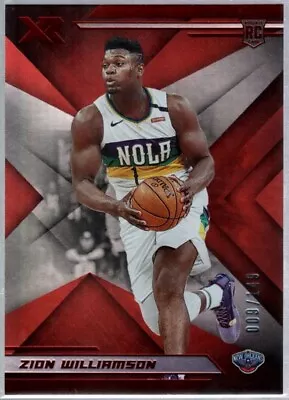 Zion Williamson /149 Mint Pelicans Rookie Red Prizms 271 Rc Sp 2019-20 Panini Xr • $0.99