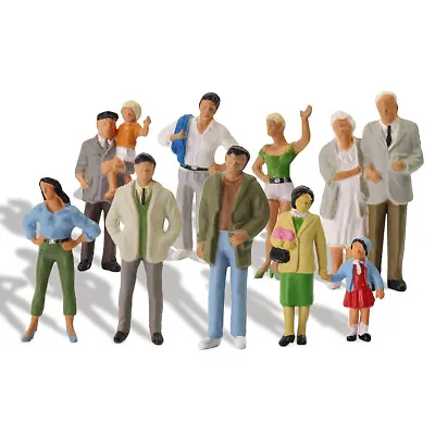 P4306 20pcs O Gauge Passenger People1:43 Scale Painted  Standing Figures • £7.19