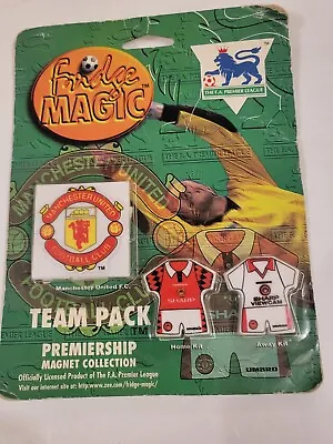 3 Vintage Man United Fridge Magnets Set Home Kit Away Kit Plus Club Crest 1992 • £9.99