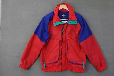 Vintage Columbia Powder Keg Ski Snow Jacket Red Puffer 90s Insulted Mens L • $39.99