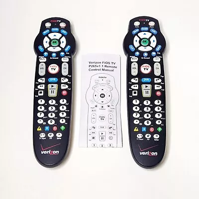 2x Verizon FiOS VZ P265v1.1 RC Replacement TV Remote Control With Manual • $19.95