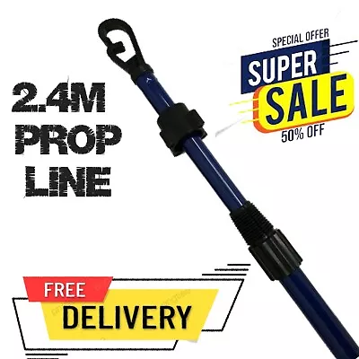 2.4M Telescopic Line Prop Heavy Duty Support Washing Clothes Extendable Pole  • £8.50