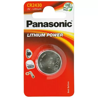 Panasonic CR2430 Li Battery 3V Coin Cell Batteries • $6.49