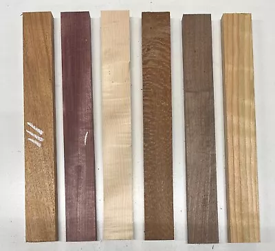 6 Pack Multi Species Thin Stock Lumber Board Blanks - 16 X 2 X 3/4  #111 • $6.99