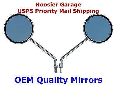 $23.95 • Buy OEM Quality Pair 4  Round Motorcycle Mirrors - Suzuki GS550 GS750 GS850 GS1000