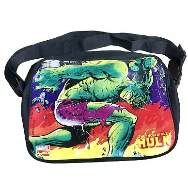 The Incredible Hulk Messenger Crossbody Shoulder Bag School Marvel Retro • $16.92