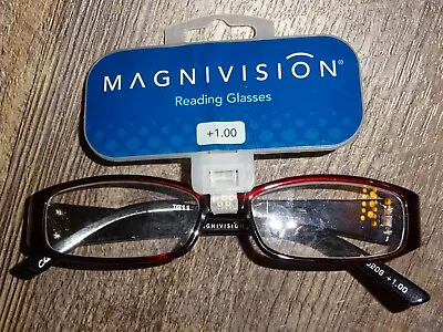 Magnivision ~  Women Reading Glasses   +1.00  Plastic Frame  • $18.99