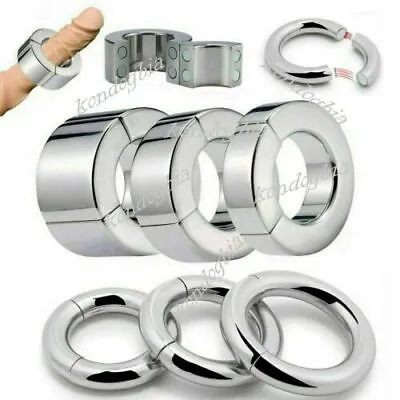 Strong Magnetic Stainless Steel Ball Stretcher Man's Chastity Scrotums • $13.26