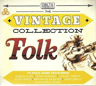 £4.19 • Buy The Vintage Collection Folk - 3 Cd Box Set - Bob Dylan, Pete Seeger & More