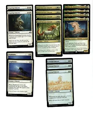 UNICORNS & LIFELINK-60 Card Deck-MTG-Magic The Gathering-Rares-Fun-RTP-Lathiel • $30.99