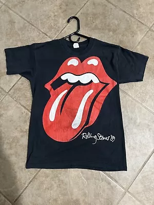 VINTAGE OFFICIAL MERCH Rolling Stones Steel Wheels Tour 1989 Shirt Size W MED. • $75