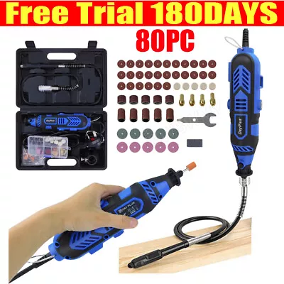 £26.80 • Buy 80pc Rotary Multi Tool 135W Set Dremel Compatible Accessory Kit - Cheapest