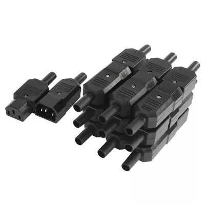 10Pair 10A 3Terminals Panel Mount IEC320 C14 Power Socket C13 Plug Adapter • $25.90