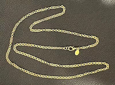 Signed Nolan Miller Gold Tone 30”  Chain Necklace • $9.95