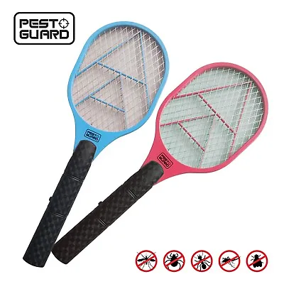 Electric Fly Zapper Racket Killer Insect Bug Swatter Mosquito Wasp Pest Swat Bat • £5.95