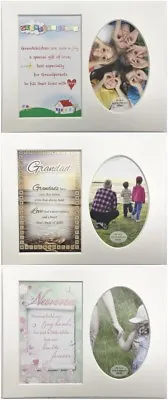 £2.99 • Buy Grandchildren Grandad Nanna Personalised Keepsake Photo Frame Insert Mount