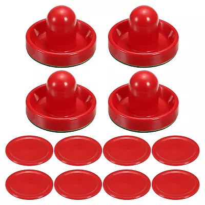 4Pcs Air Hockey Pusher 96mm With Pads And 8Pcs Air Hockey Pucks For Game Tables • $22.17