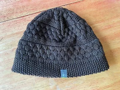 Smartwool Women's Hat Beanie Merino Wool One Size  Brown Cable Knit VGUC • $16.99