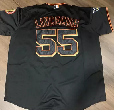 MITCHELL & NESS Tim Lincecum 2010 San Francisco Giants World Series Jersey SZ 56 • $95.99