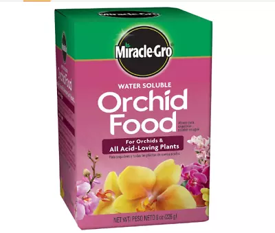 Miracle-Gro Water Soluble Orchid Food Plant Fertilizer 8 Oz. Free Shipping • $10.45