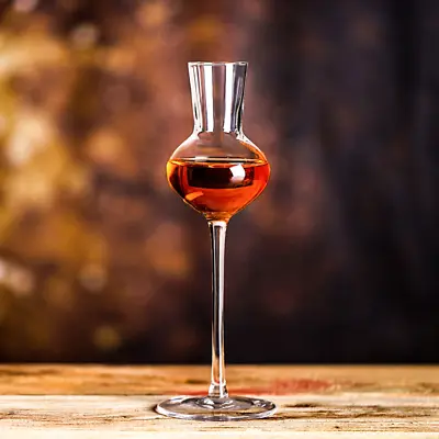 140ml Tulip Aroma Snifter Crystal Wine Glass Long Stem Whiskey Liquor Spirit Bar • $41.77