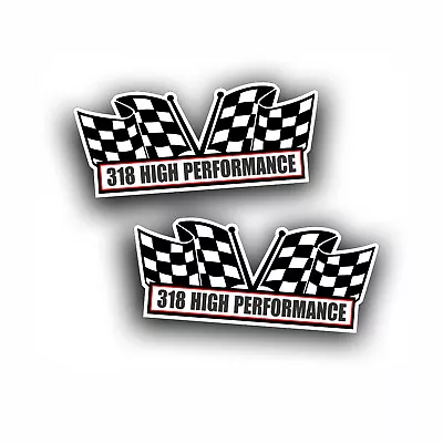 $13.93 • Buy 318 HIGH PERFORMANCE Engine AIR CLEANER DECAL Fits Chrysler Mopar Muscle Car 2X