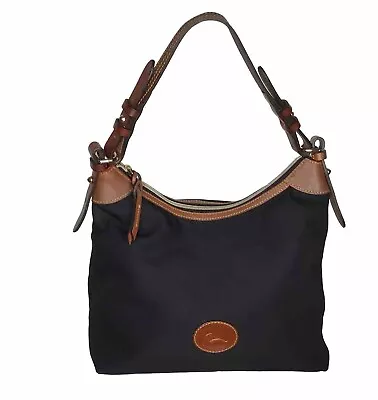 Dooney & Bourke Nylon Satchel Erica Navy Blue VGC • $38