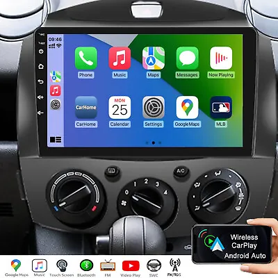 For Mazda 2 2007-2013 Car Stereo Radio Android 12 Carplay Head Unit GPS Navi 32G • $185.90