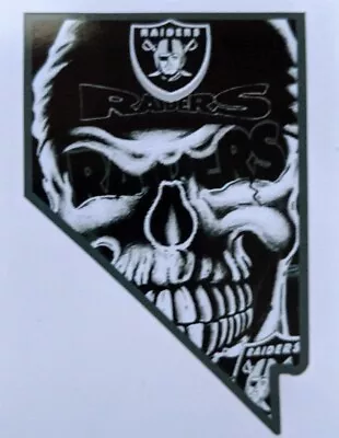 Las Vegas Raiders Skull Logo Sticker Nevada State  Outline Oakland Angeles  • $4