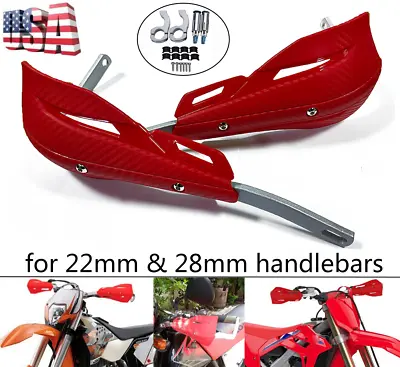 (22/28mm)2X For Motorcycle Handguard Windshield Hand Shield Guard Handle Protect • $35.90