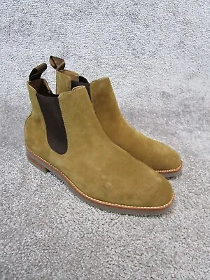 J.Crew Chelsea Boots Mens Size 10.5 Brown Suede Ankle • $49.49