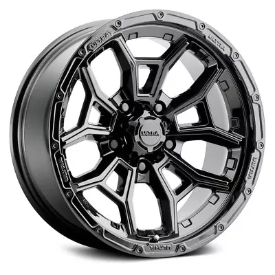 Ultra 125BK WARMONGER 5 Wheels 17x8 (35 5x114.3 72.62) Black Rims Set Of 4 • $1157.28