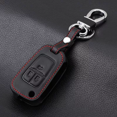 Leather Car Key Chain Case Key Cover For Opel Vauxhall ASTRA Corsa Meriva • $12.42