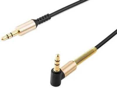 1 Meter Headphone Jack Lead Wire 3.5mm Male / Female Aux Cable MP3 IPod IPad • £3.99