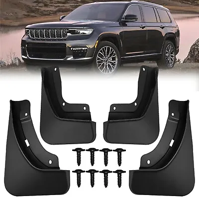 4Pcs Mud Flaps For Jeep Grand Cherokee L 22-24 Front & Rear Mud Guards • $32.99
