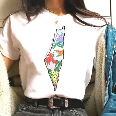 Womens Palestine Map T-Shirt • £20