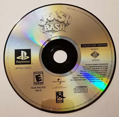 Crash Bash - Collectors Edition - Disc Only (Sony PlayStation 1 2000) PS1 Tested • £9.88