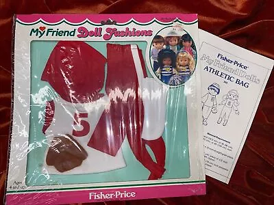 Fisher Price 1982 My Friend Doll Fashions Baseball Outfit #233 Red & White • $23