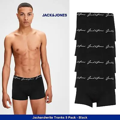 £18.49 • Buy Mens 5 Pack Jack & Jones Boxer Shorts, Underwear, Multipack Trunks, New